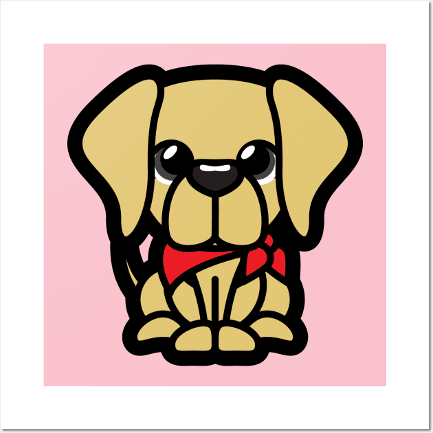Yellow Labrador Tooniefied Wall Art by Tooniefied